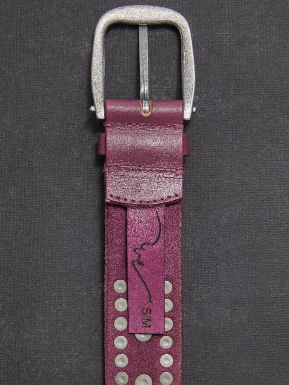 FREE PEOPLE We The Free Sola Stud Belt / Rare Plum - Picture 2 of 6